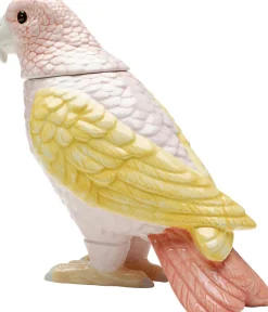 KARE Deko Dose Exotic Bird Giallo 23cm
