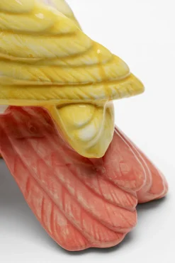 KARE Deko Dose Exotic Bird Giallo 23cm