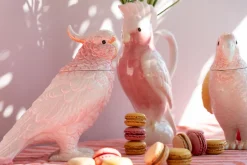 KARE Deko Dose Exotic Bird Giallo 23cm