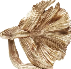 KARE Deko Figur Betta Fish Gold Klein