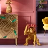 KARE Deko Figur Butler Playing Chimp Gold 52cm