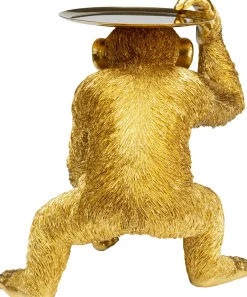KARE Deko Figur Butler Playing Chimp Gold 52cm