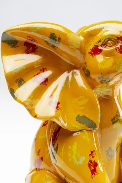 KARE Deko Figur Elephant Dots Gelb 18cm