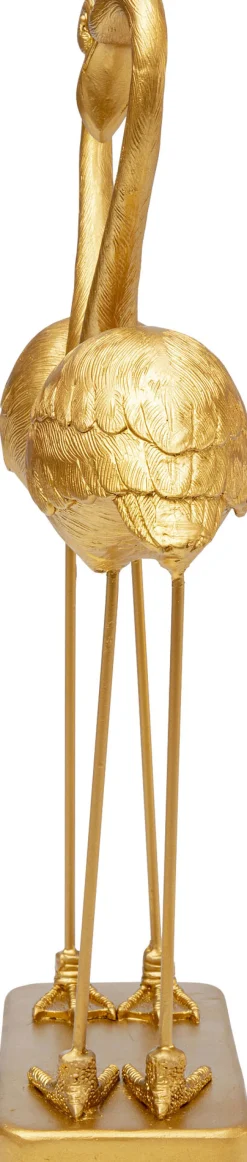 KARE Deko Figur Flamingo Love Gold 39cm
