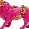 KARE Deko Figur Flower Lion Pink 19cm