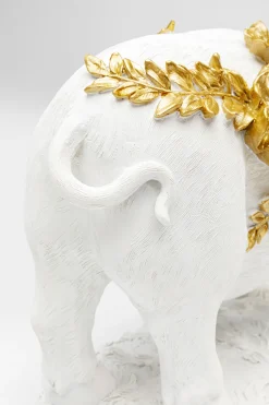 KARE Deko Figur Flower Pig Weiß 21cm