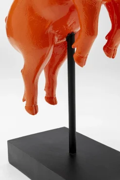 KARE Deko Figur Flying Pig Orange 29cm