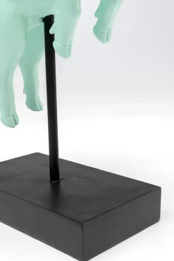 KARE Deko Figur Flying Pig Türkis 29cm