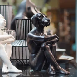 KARE Deko Figur Gangster Dog Black