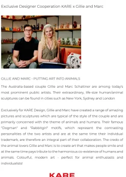 KARE Deko Figur Gangster Dog Gelb 80cm