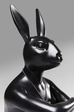 KARE Deko Figur Gangster Rabbit Schwarz