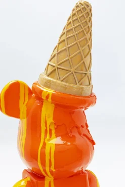 KARE Deko Figur Gelato Bear Orange 40cm