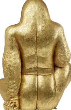 KARE Deko Figur Gorilla Gold XL 180