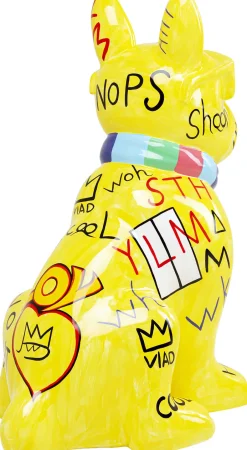 KARE Deko Figur Graffiti Dog Gelb 122cm