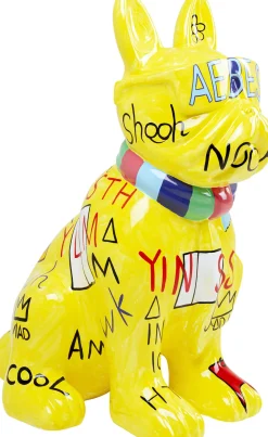 KARE Deko Figur Graffiti Dog Gelb 122cm