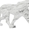 KARE Deko Figur Leopard Marble 129cm