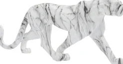 KARE Deko Figur Leopard Marble 95cm