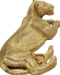 KARE Deko Figur Lion Gold 113cm