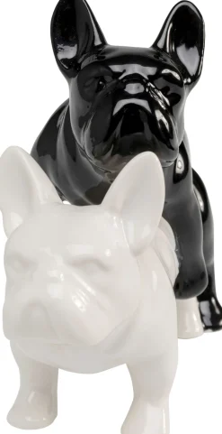 KARE Deko Figur Love Dogs Schwarz