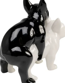 KARE Deko Figur Love Dogs Schwarz