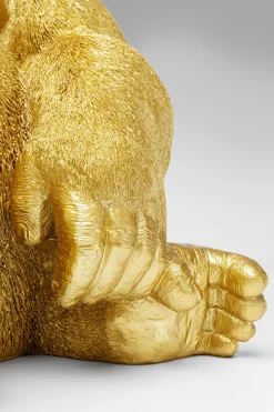 KARE Deko Figur Monkey Gorilla Side XL Gold 76cm