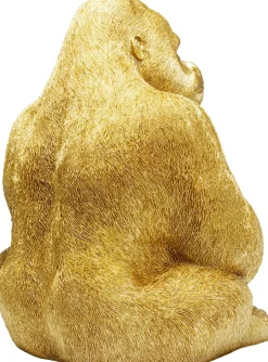 KARE Deko Figur Monkey Gorilla Side XL Gold 76cm