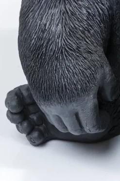 KARE Deko Figur Monkey Gorilla Side XL Schwarz 76cm