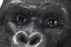 KARE Deko Figur Monkey Gorilla Side XL Schwarz 76cm