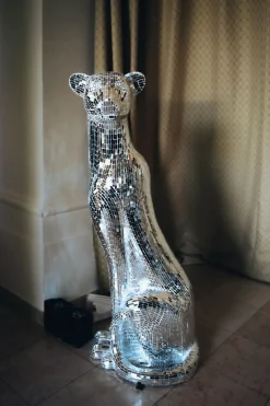 KARE Deko Figur Mosaik Welcome Panther Rechts XL 150cm