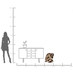 KARE Deko Figur Nude Man Hug Bronze 54cm