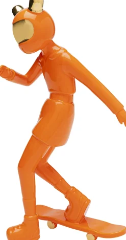 KARE Deko Figur Skating Astronaut Orange 33cm
