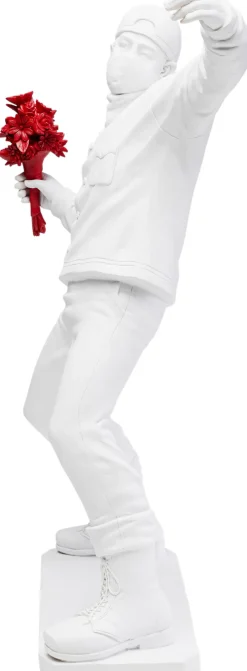 KARE Deko Figur Street Art Bouquet Weiß 67cm