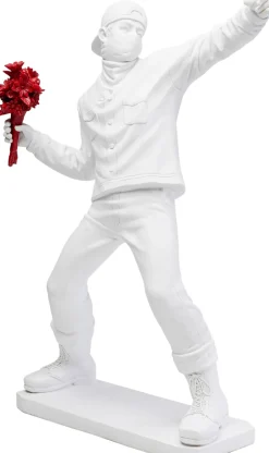 KARE Deko Figur Street Art Bouquet Weiß 67cm