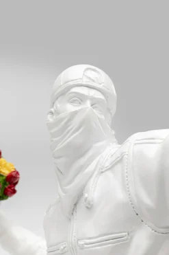 KARE Deko Figur Street Art Bouquet Weiß 27cm