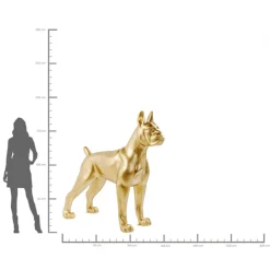 KARE Deko Figur Toto XL Gold 180cm