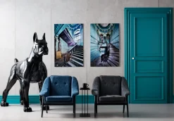 KARE Deko Figur Toto XL Schwarz 180cm