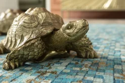 KARE Deko Figur Turtle Gold Klein