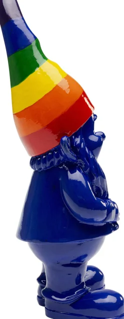 KARE Deko Figur Zwerg Stehend Rainbow Blau 21cm