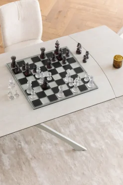 KARE Deko Objekt Chess Transparent 60x60cm