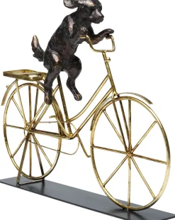 KARE Deko Objekt Dog With Bicycle 44cm
