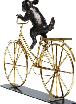 KARE Deko Objekt Dog With Bicycle 44cm