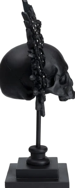 KARE Deko Objekt King Skull Schwarz 49cm