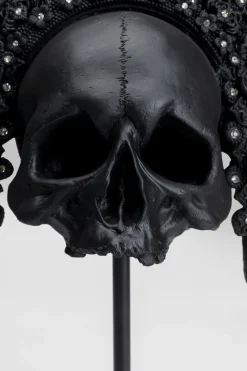 KARE Deko Objekt King Skull Schwarz 49cm