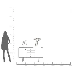 KARE Deko Objekt Plane Tripod 54cm