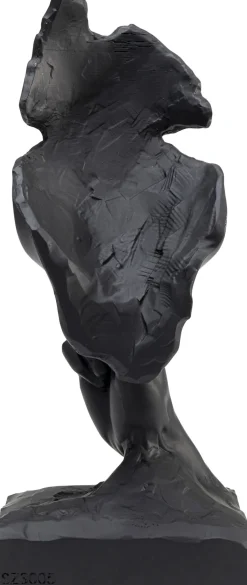 KARE Deko Objekt Quiet Face Schwarz 31cm