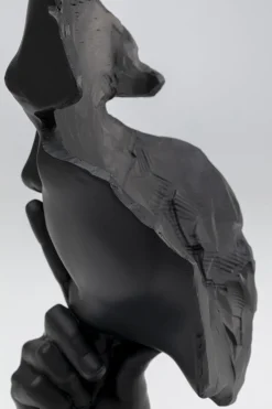 KARE Deko Objekt Quiet Face Schwarz 31cm