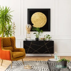 KARE Deko Rahmen Golden Snail 120x120cm