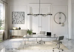 KARE Deko Rahmen Silver Flower 100x100cm