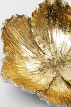 KARE Deko Schale Flower Bloom Creme Gold Ø25cm