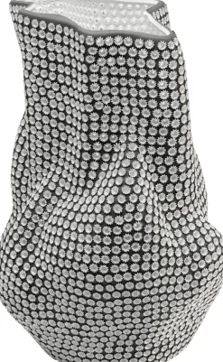 KARE Deko Vase Anemone Schwarz 43cm